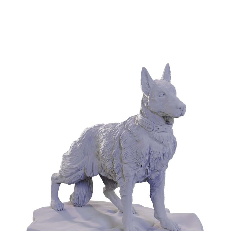 WIZKIDS DEEP CUTS UNPAINTED MINIATURES: W22 DOG COMPANIONS