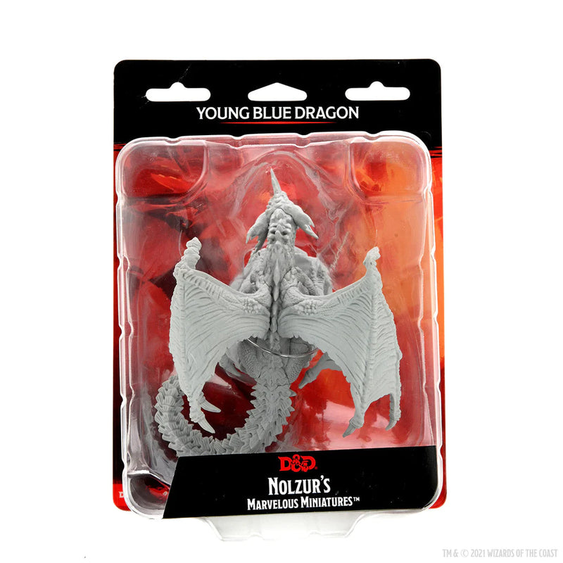 D&D: NOLZUR'S MARVELOUS UNPAINTED MINIATURES - Young Blue Dragon