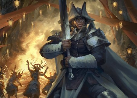 mtg midnight hunt art cards Seasoned Cathar Card (Gold-Stamped Signature) [Innistrad: Card // Card Rarity Tovolar, the Midnight Scourge Art