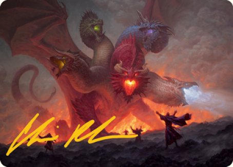 Tiamat Art Card (Gold-Stamped Signature) [Dungeons & Dragons: Adventur