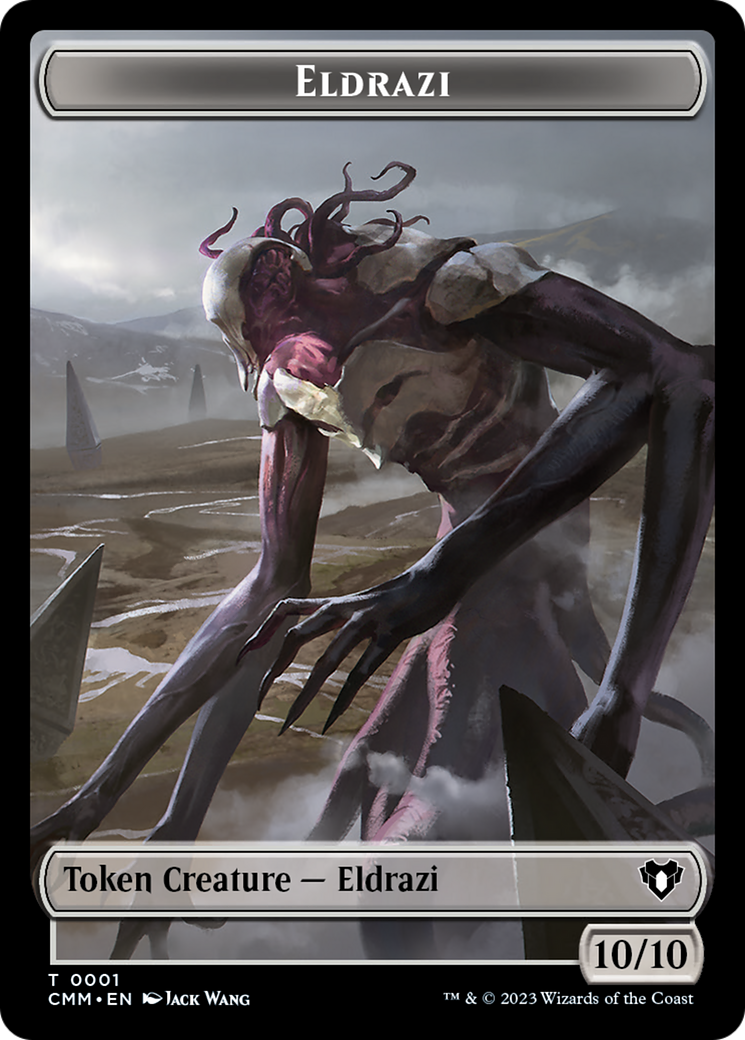 Eldrazi // Knight Double-Sided Token [Commander Masters Tokens]