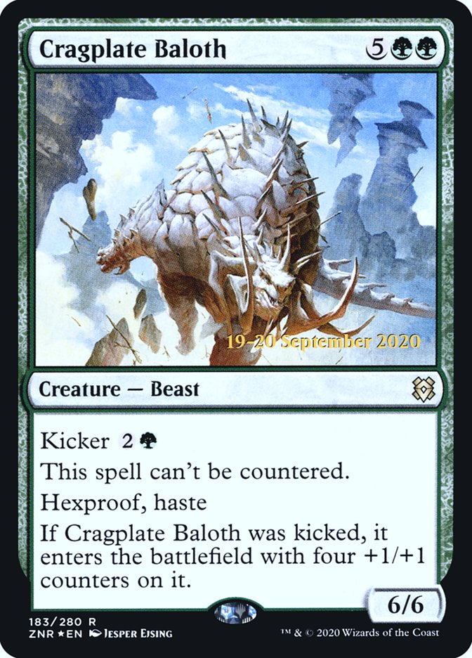 Cragplate Baloth  [Zendikar Rising Prerelease Promos]