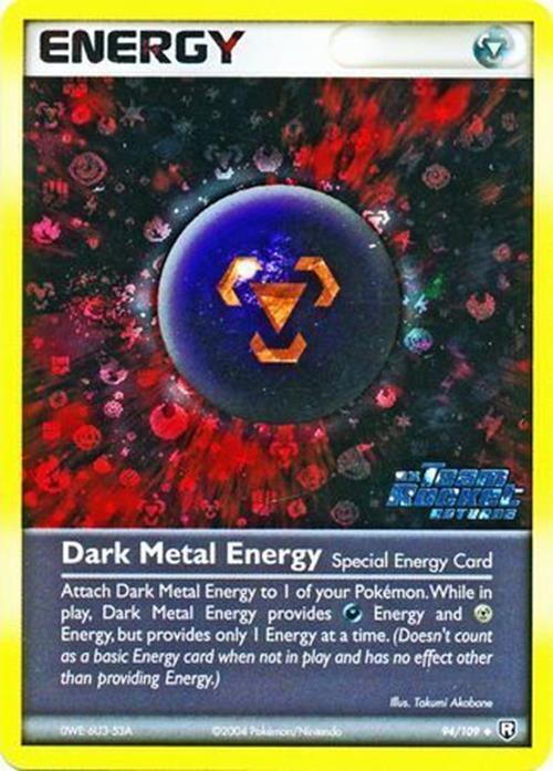 Dark Metal Energy (94/109) (Stamped) [EX: Team Rocket Returns]