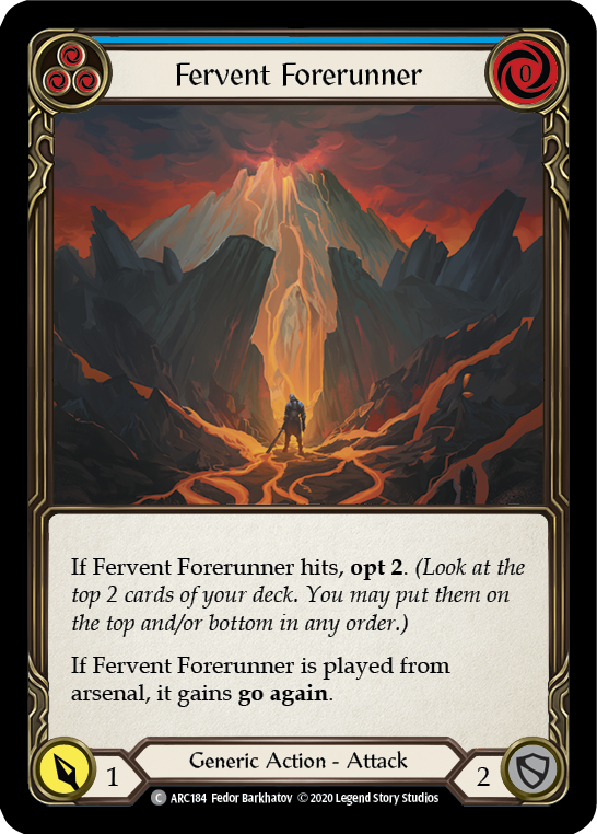 Fervent Forerunner (Blue) [ARC184] Unlimited Edition Normal