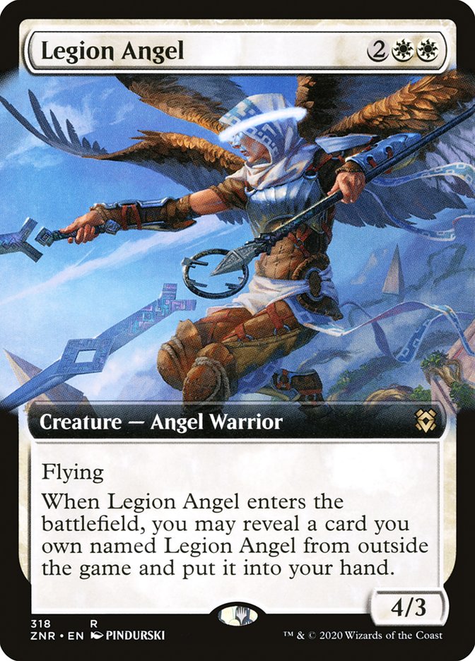 Legion Angel (Extended Art) [Zendikar Rising]