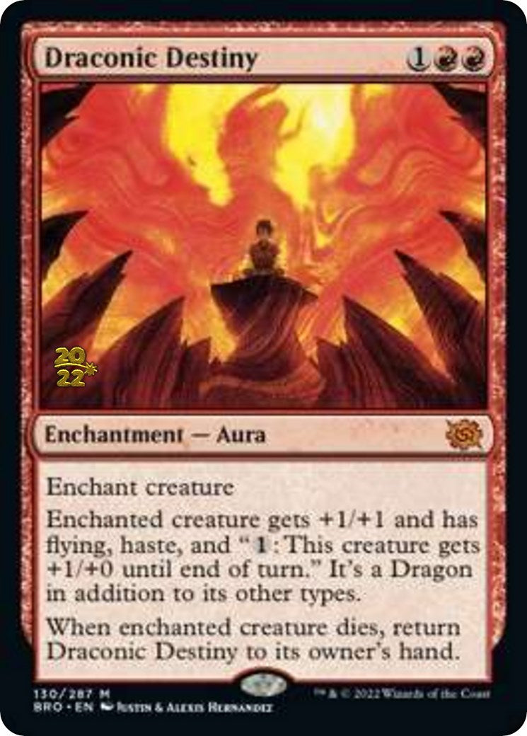 Draconic Destiny [The Brothers' War: Prerelease Promos]