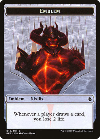 Emblem - Ob Nixilis Reignited [Battle for Zendikar Tokens]