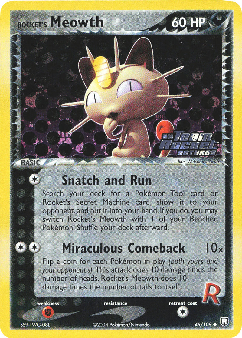 Rocket's Meowth (46/109) (Stamped) [EX: Team Rocket Returns]