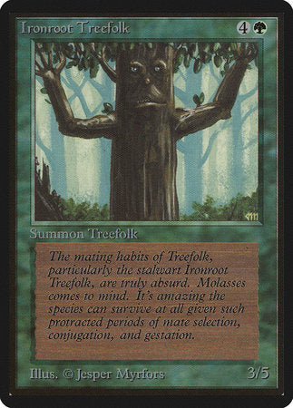 Ironroot Treefolk [Limited Edition Beta]