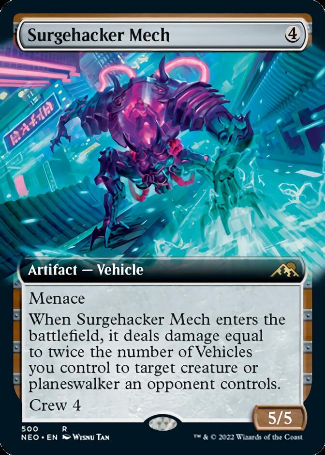 Surgehacker Mech (Extended) [Kamigawa: Neon Dynasty]
