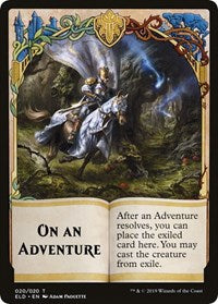 On An Adventure // Spirit Double-sided Token (Challenger 2020) [Unique and Miscellaneous Promos]