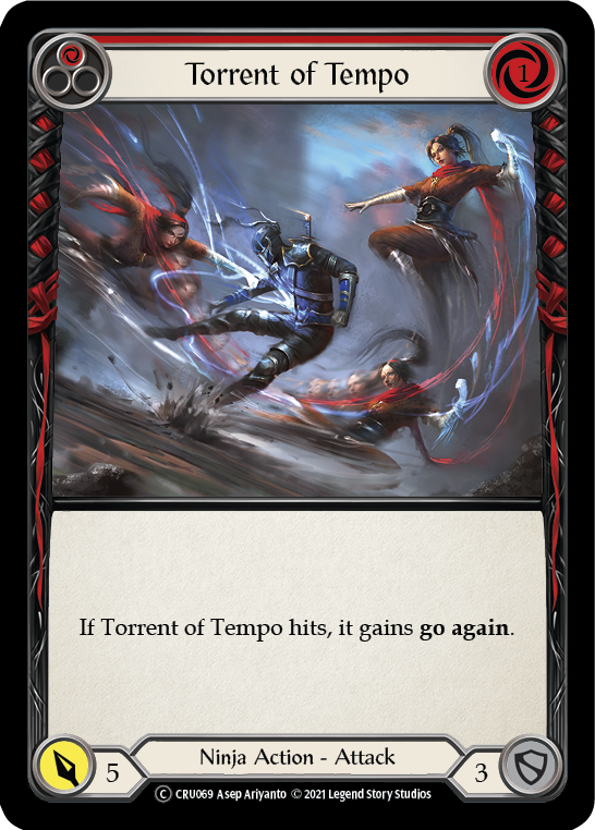 Flying Kick (Red) [U-CRU063] (Crucible of War Unlimited)  Unlimited Rainbow Foil