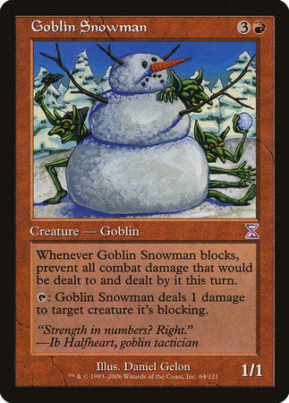 Goblin Snowman [Time Spiral Timeshifted]