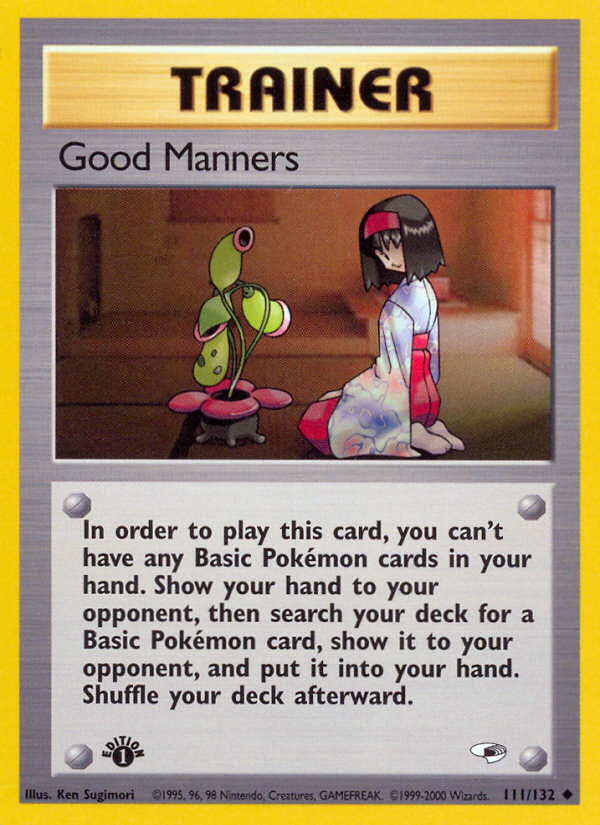 Good Manners (111/132) [Gym Heroes 1st Edition]