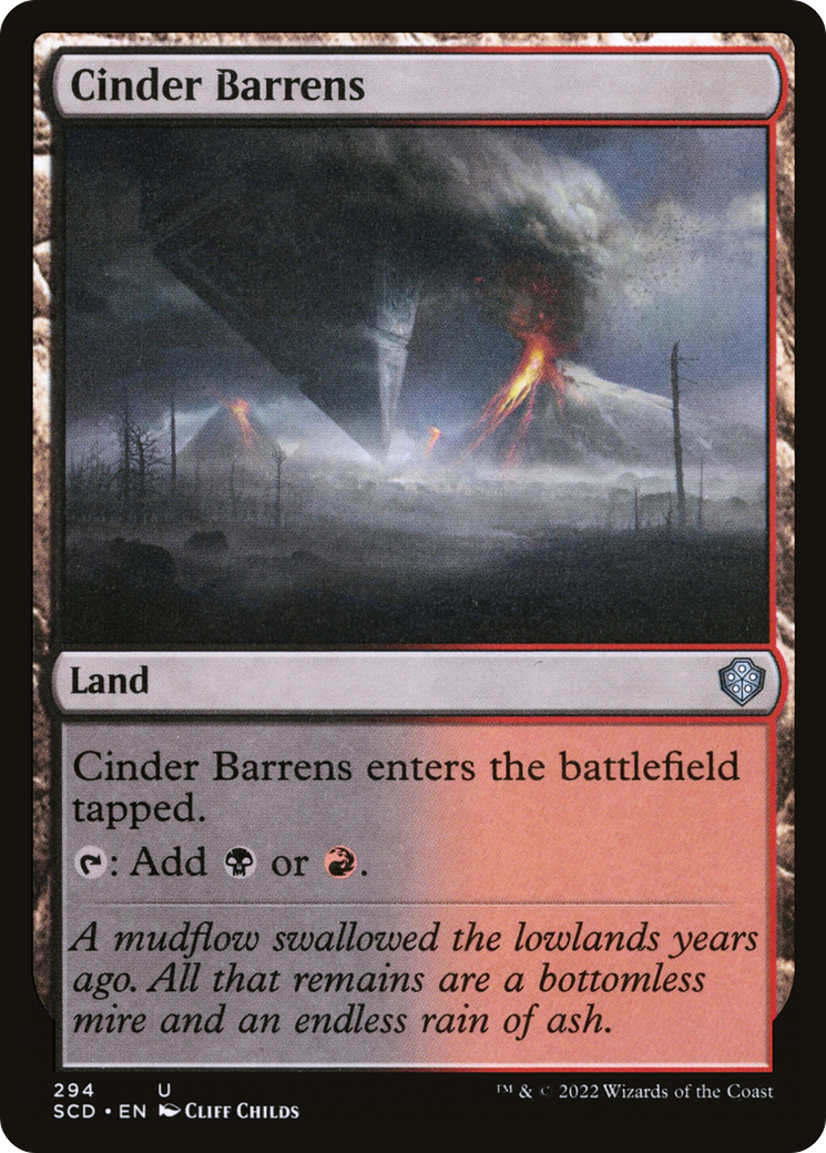 Cinder Barrens [Starter Commander Decks]