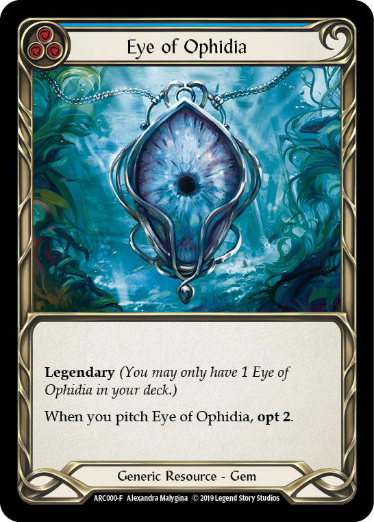 Eye of Ophidia [ARC000-F] 1st Edition Cold Foil