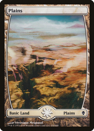 Plains (232) - Full Art [Zendikar]