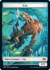 Cat // Myr (024) Double-sided Token [Double Masters Tokens]