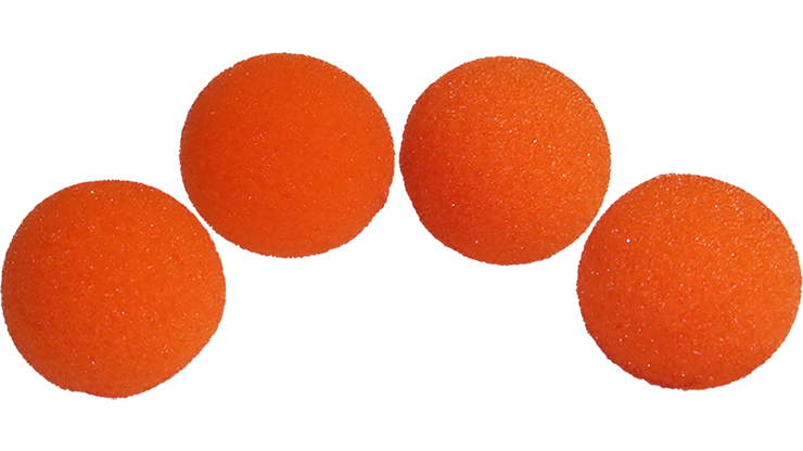 2 inch Super Soft Sponge Ball (Orange) Pack of 4