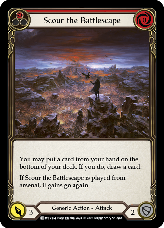 Scour the Battlescape (Red) [WTR194] Unlimited Edition Normal