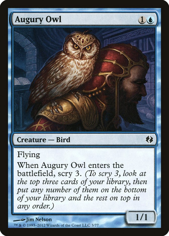 Augury Owl [Duel Decks: Venser vs. Koth]