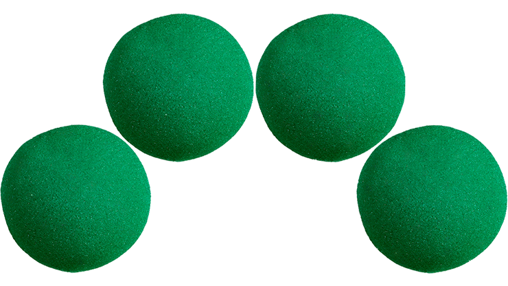 2 inch Super Soft Sponge Ball (Green) Pack of 4