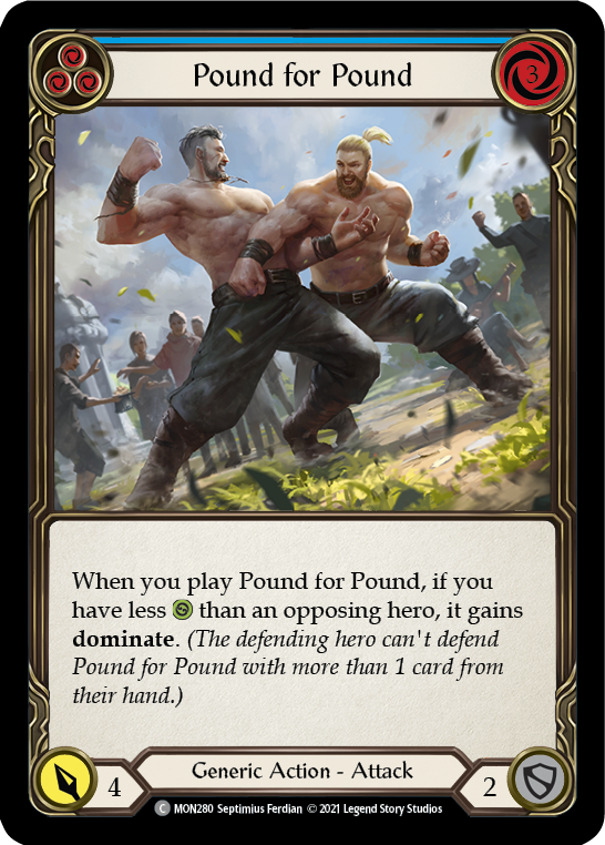 Pound for Pound (Blue) [MON280] 1st Edition Normal