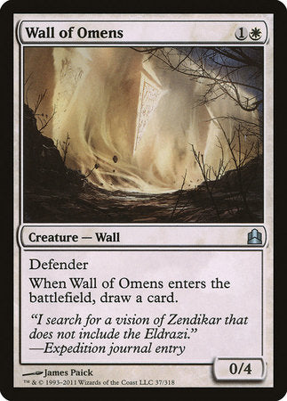 Wall of Omens [Commander 2011]