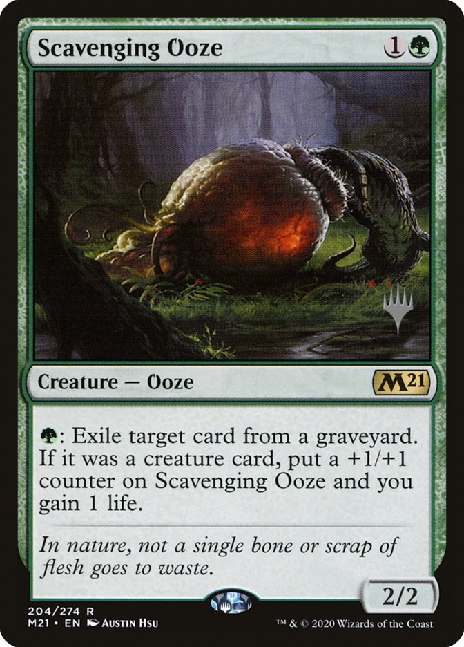 Scavenging Ooze (Promo Pack) [Core Set 2021 Promos]