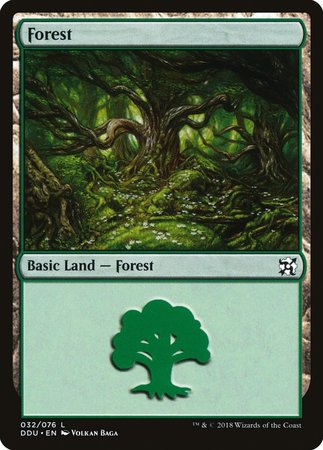 Forest (32) [Duel Decks: Elves vs. Inventors]