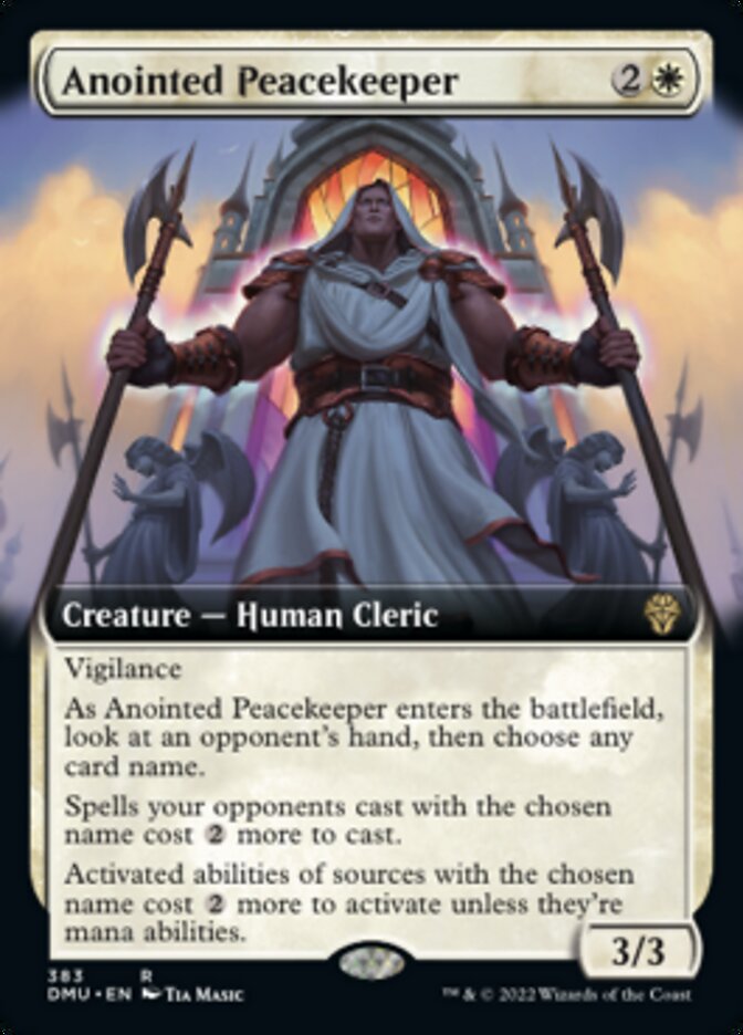 Anointed Peacekeeper (Extended Art) [Dominaria United]