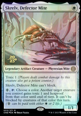 Skrelv, Defector Mite [Phyrexia: All Will Be One Prerelease Promos]