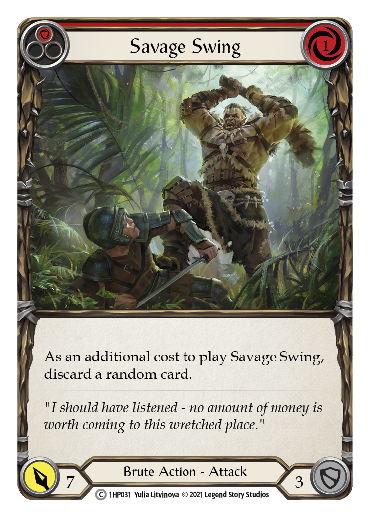 Savage Swing (Red) [1HP031]