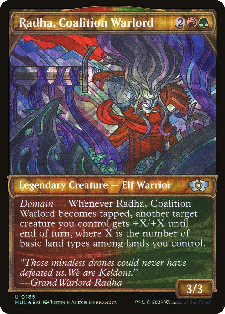 Radha, Coalition Warlord (Halo Foil) [Multiverse Legends]