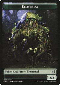 Elemental (008) // Elemental (010) Double-sided Token [Commander: Zendikar Rising Tokens]