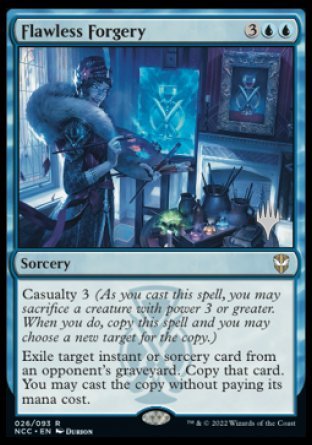 Flawless Forgery (Promo Pack) [Streets of New Capenna Commander Promos]