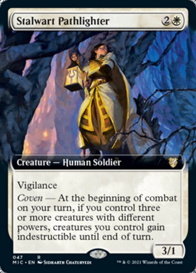 mtg innistrad midnight hunt cards Stalwart Pathlighter (Extended) [Innistrad: Midnight Hunt Commander]