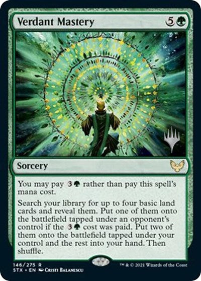 Verdant Mastery (Promo Pack) [Strixhaven: School of Mages Promos]