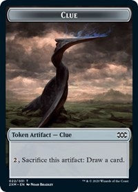 Clue // Wurm (030) Double-sided Token [Double Masters Tokens]