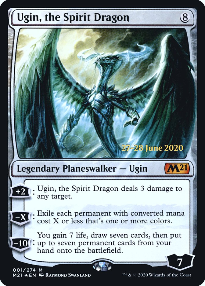 Ugin, the Spirit Dragon  [Core Set 2021 Prerelease Promos]