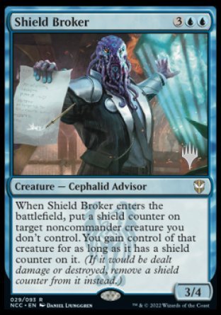 Shield Broker (Promo Pack) [Streets of New Capenna Commander Promos]