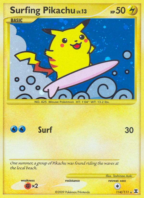 Surfing Pikachu (114/111) [Platinum: Rising Rivals]