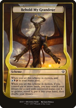 Behold My Grandeur (Archenemy: Nicol Bolas) [Archenemy: Nicol Bolas Sc Behold My Grandeur (Archenemy: Nicol Bolas) [Archenemy: Nicol Bolas Sc