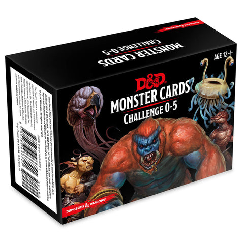 D&D 5e Monster Cards: Challenge 0-5