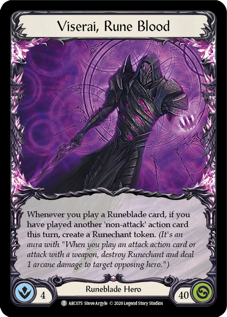 Death Dealer // Viserai, Rune Blood [U-ARC040 // U-ARC076] (Arcane Rising Unlimited)  Unlimited Normal