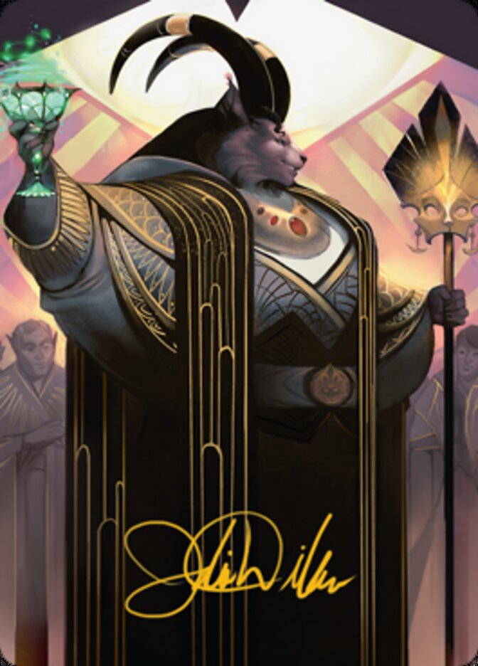 Jetmir, Nexus of Revels 2 Art Card (Gold-Stamped Signature) [Streets of New Capenna Art Series]