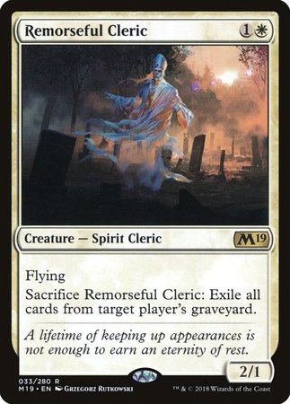 Remorseful Cleric [Core Set 2019]