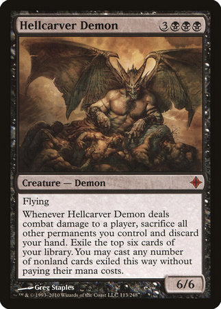 Hellcarver Demon [Rise of the Eldrazi]