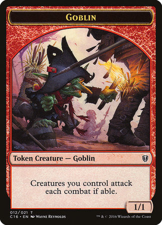 Goblin // Zombie Double-sided Token [Commander 2016 Tokens]