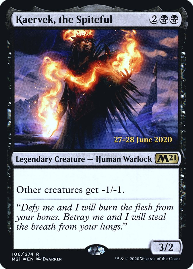 Kaervek, the Spiteful  [Core Set 2021 Prerelease Promos]